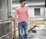 Solid O Neck Men Tee