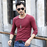 Solid O Neck Men Tee