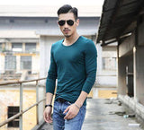 Solid O Neck Men Tee