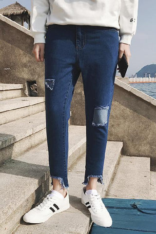 Destroyed Patch Jeans
