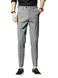 New Button Closed Men Suit Pants
