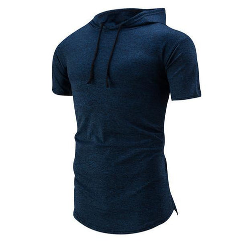 Fashion Solid Hooded Casual T-Shirts