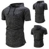 Fashion Solid Hooded Casual T-Shirts