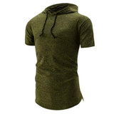 Fashion Solid Hooded Casual T-Shirts