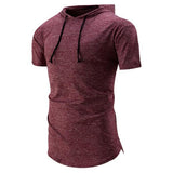 Fashion Solid Hooded Casual T-Shirts