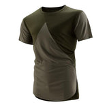Color Block Short Sleeve Fashion Tee