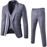 Three Piece Set Long Sleeve Fashion Men Suits