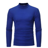 Turtle Neck Long Sleeve Solid T-shirt