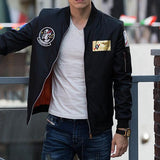Hot Selling Applique Zipper Man Jackets