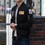 Hot Selling Applique Zipper Man Jackets