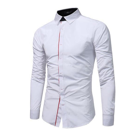 Lapel Long Sleeve Shirt For Business Men