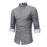 Lapel Long Sleeve Shirt For Business Men