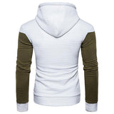 Euro Hooded Color Match Pullover Men Hoodies