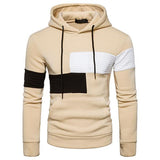 Euro Pocket Design Hooded Color Match Hoodies