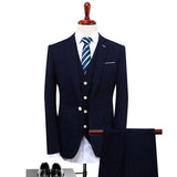 Single Breasted Solid Tailoring Men Suit