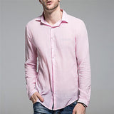 Autumn Solid Lapel Single Breasted Loose Shirt