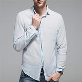 Autumn Solid Lapel Single Breasted Loose Shirt