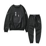 Pullover Personality Drawstring Long Pant Men Suit