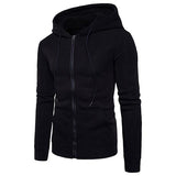 Hip-Hop Letter Printed Personality Zipper Men Hoodies