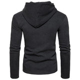 Street Style Inclined Zipper Hooded Fitted Hoodies