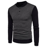 Stylish Color Match Stand Neck Pullover Hoodies