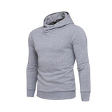 Casual Solid Hooded Personality Pullover Men Hoodies