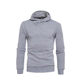 Casual Solid Hooded Personality Pullover Men Hoodies
